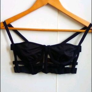 2/$14 Black cage bra